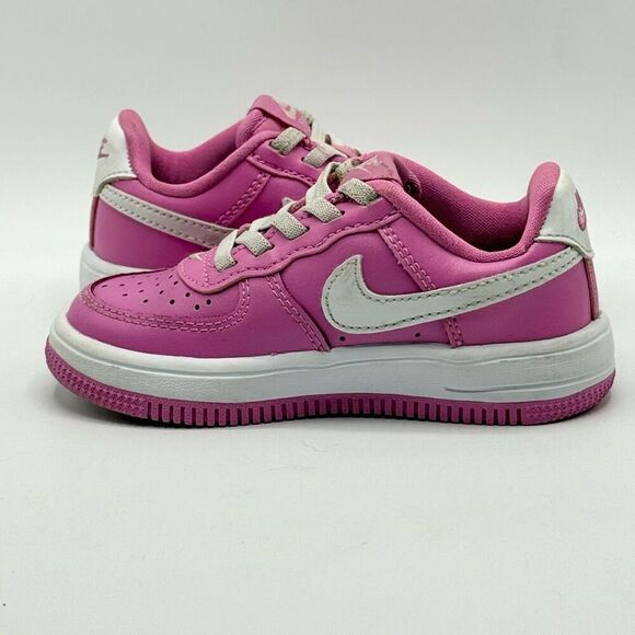 Nike Air Force 1 Low Easy On Playful Pink White - Kids US 8C / FN0237-600 - Picture 7 of 11